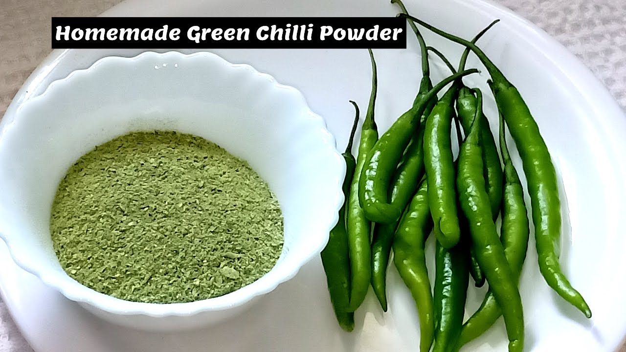 Homemade Green Chilli Mirchi Powder Recipe | How To Make Green Chilli Powder at Home | Sun Dried