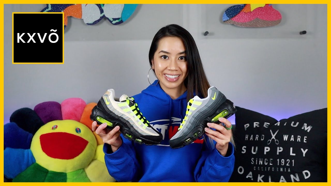 ARE THESE AIR MAX 95 NEONS WORTH IT? - AIR MAX 95 OG NEON VS DENHAM VOLT - REVIEW & ON-FEET LOOK