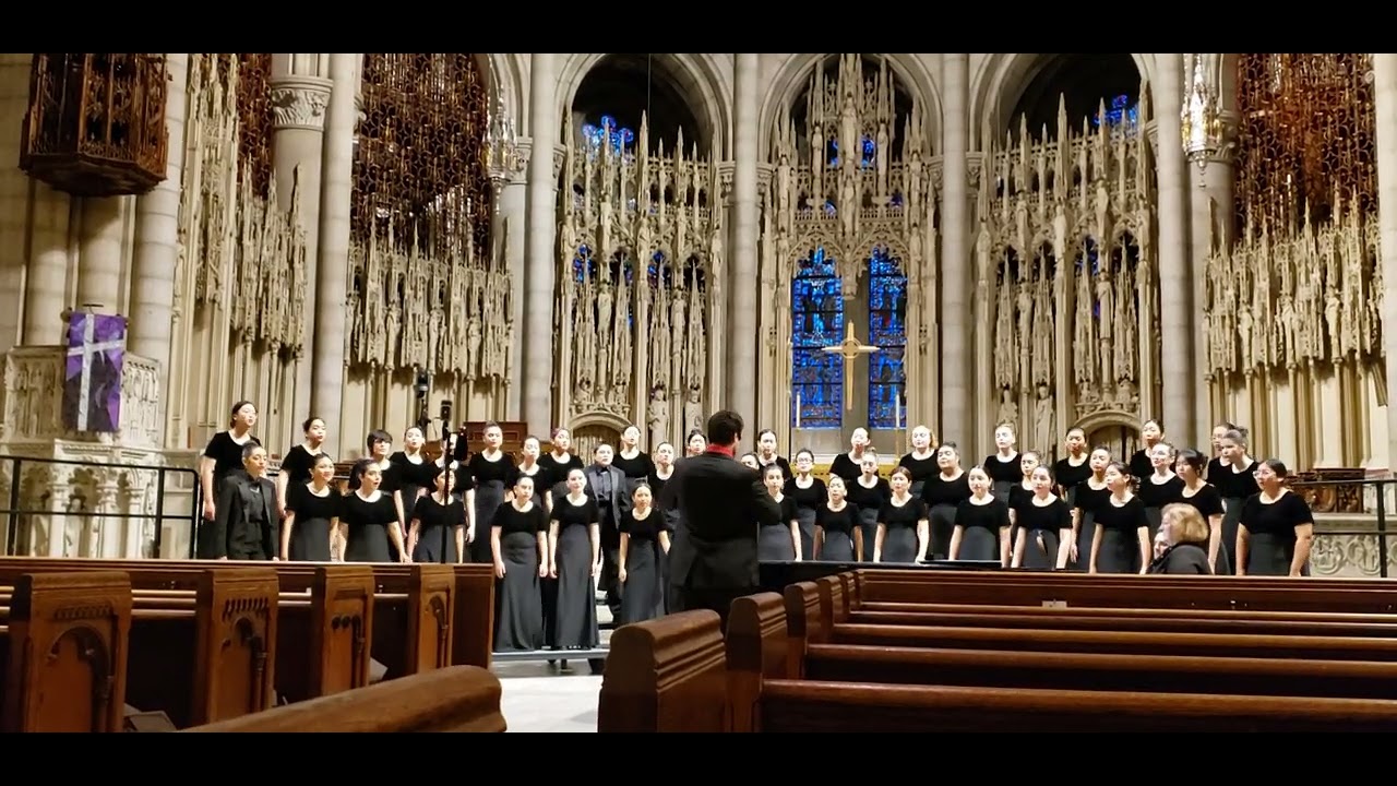 Ayala Choir Women's Ensemble - NYC Tour 2023.  My Soul's Been Anchored in the Lord arr  Moses Hogan