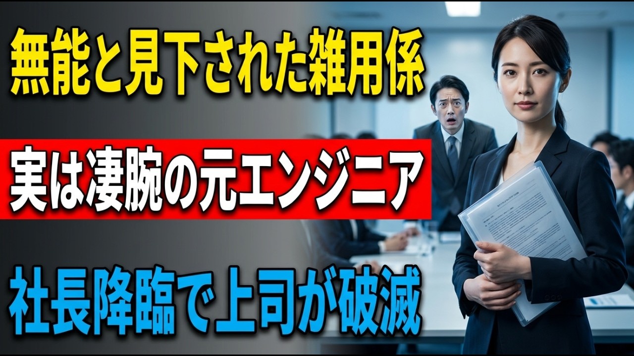 「雑用係」と嘲笑され続けた女。商談の日、全員が息を呑んだ理由とは？