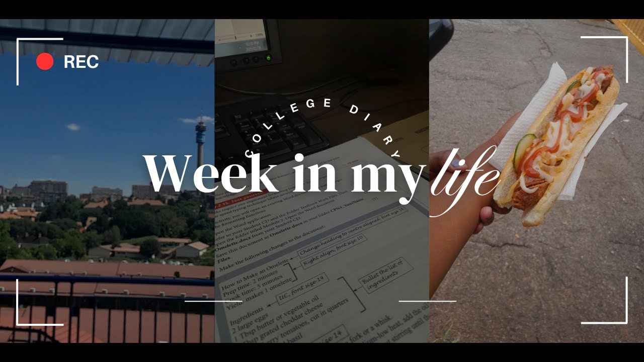 COLLEGE DIARY EP1:First week of classes|running errands &more|#southafricanyoutuber