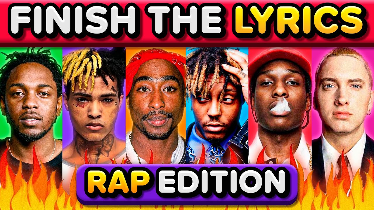 Finish the Lyrics 🔥 RAP EDITION 🔥 Most Popular Rap Songs 🎶 | Music Quiz