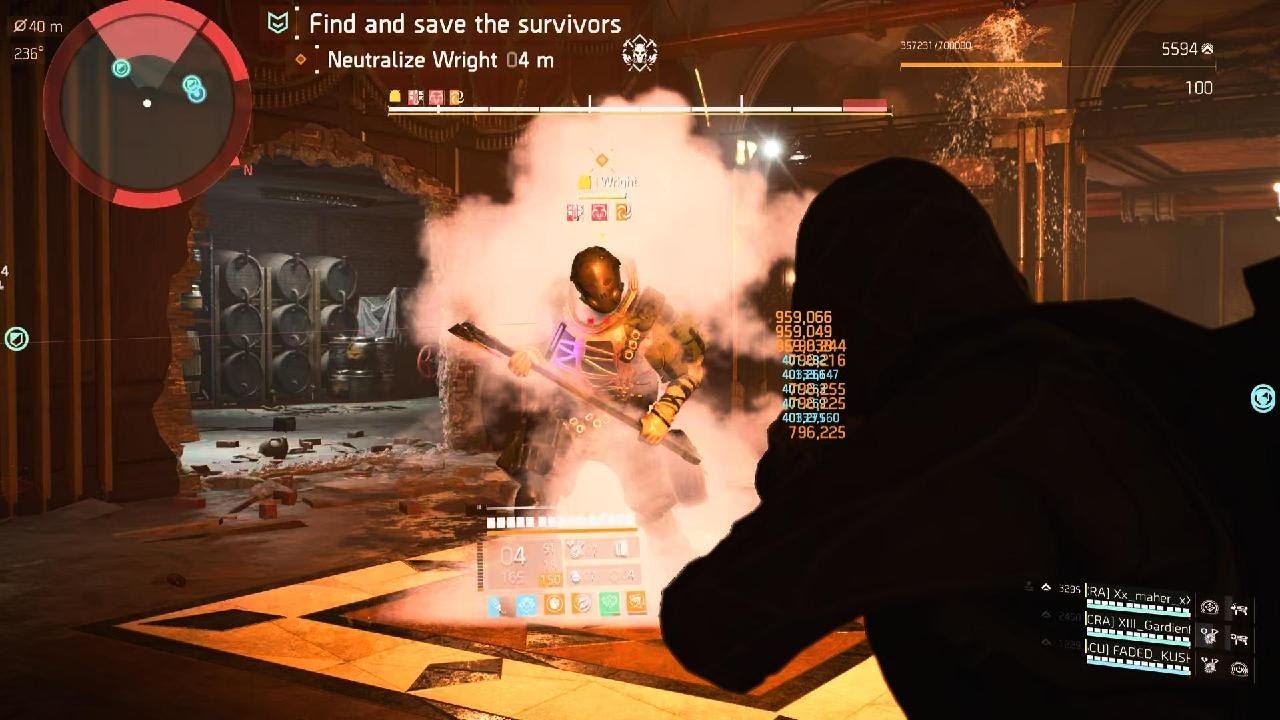 THE DIVISION 2 | 1 Billion SOLO One Shot Boss Wright Paradise Lost Incursion