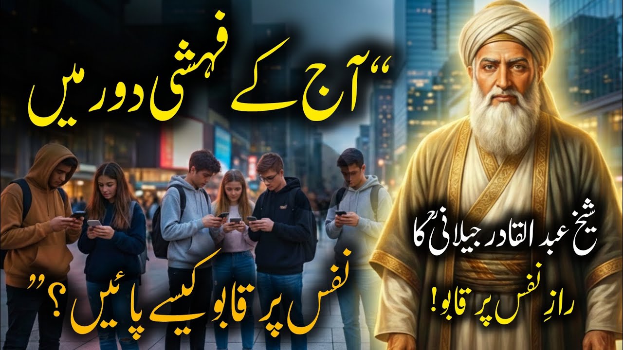 “Aaj Ke Fuhshi Dor Mein Nafs Ko Kaabu Karne Ka Wahi Tariqa Jo Sheikh Abdul Qadir Jilani Ne Bataya”
