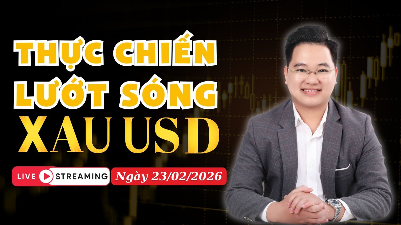 LIVESTREAM TRADING Thực chiến lướt sóng vàng ngày 23/02/2026. #xauusd #forex