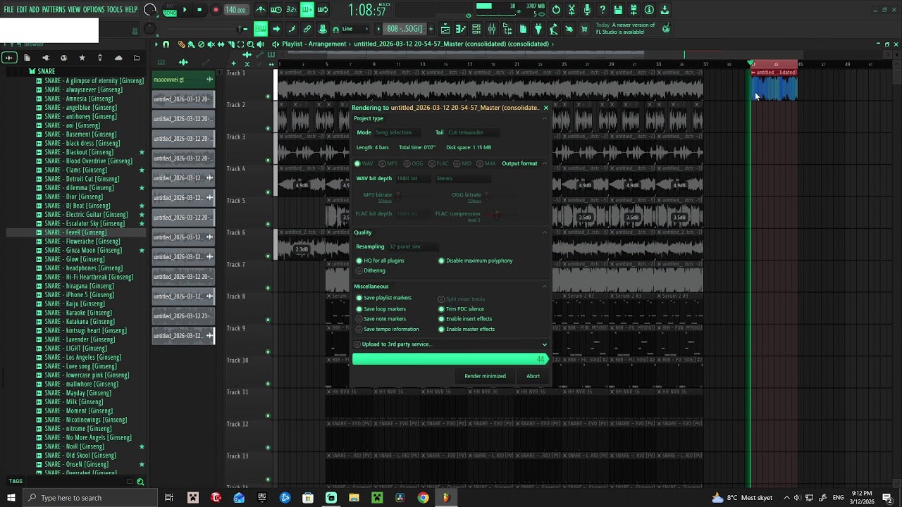 Making Heatful Type Beats in Fl Studio🧪🧪🧪🧪(🏢🏢)