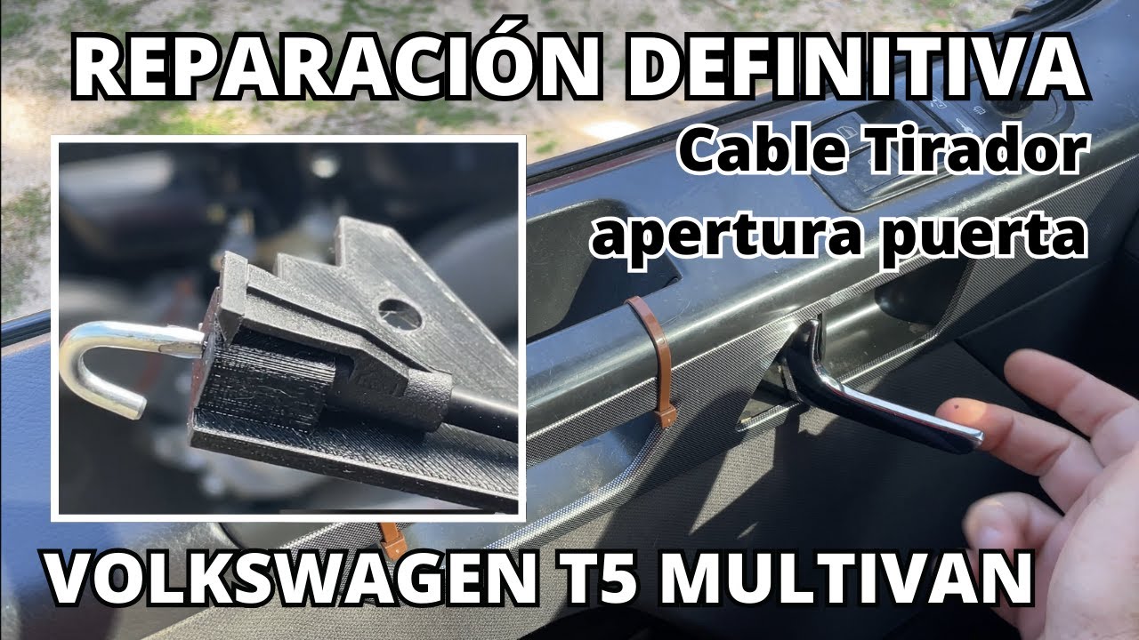 POR FIN! Reparación definitiva cable tirador puerta conductor volkswagen VW T5 multivan california