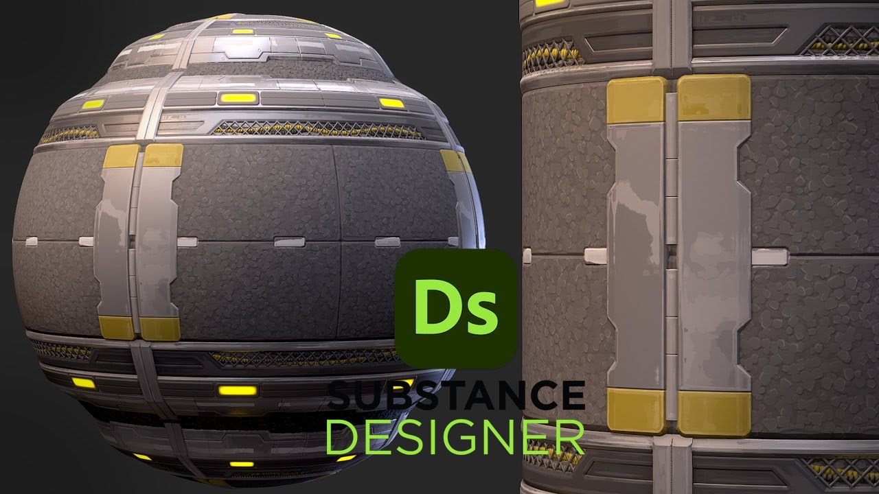 Stylized Sci-Fi Floor Panels - Substance 3D Designer