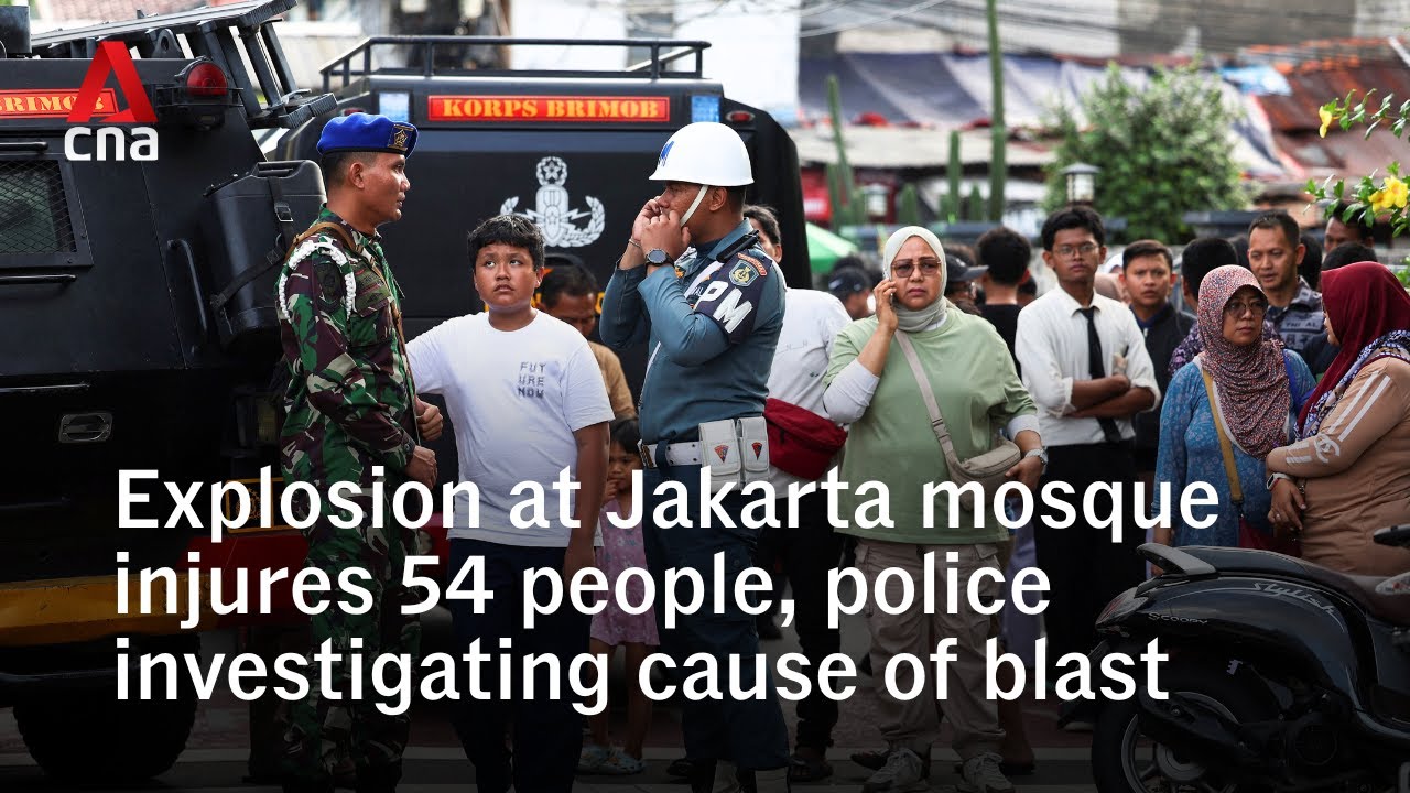 Dozens injured after explosion at Jakarta mosque, police investigating cause of blast