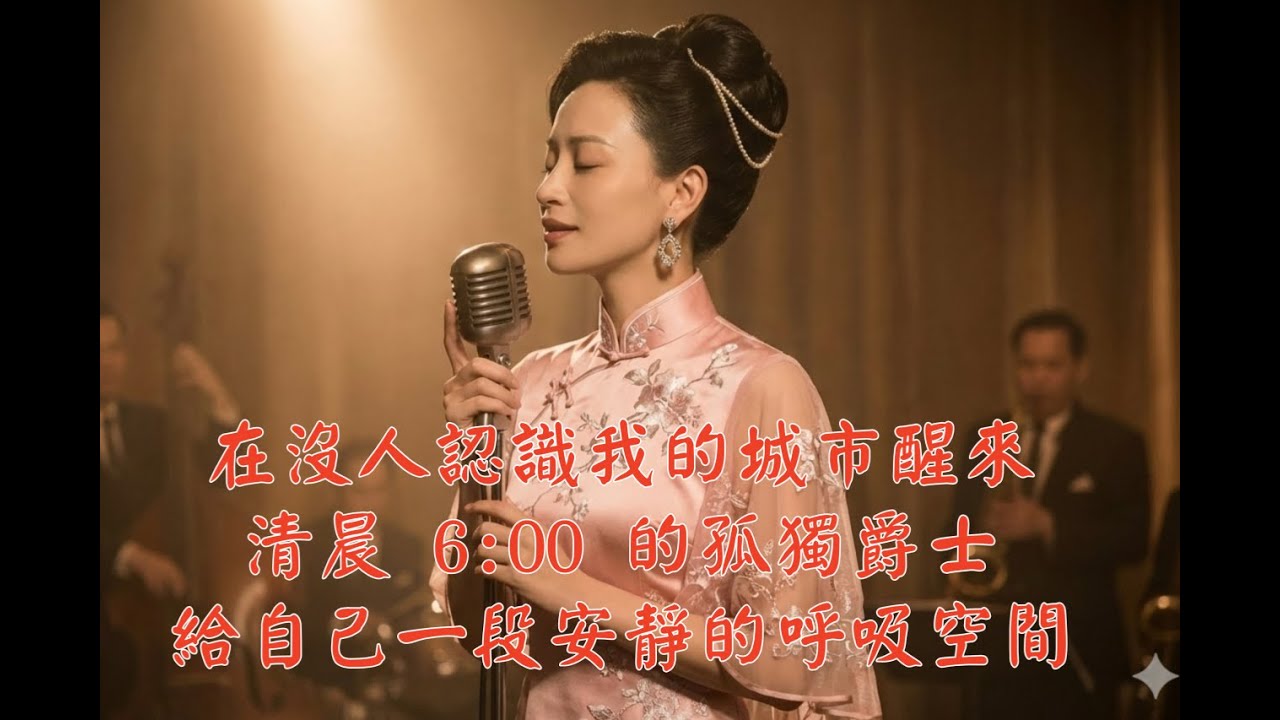 在沒人認識我的城市醒來。清晨 6:00 的孤獨爵士，給自己一段安靜的呼吸空間