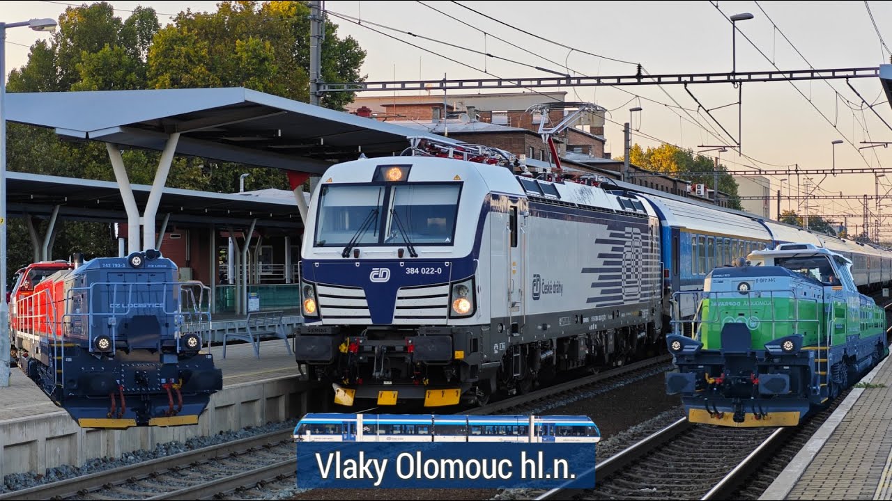 Vlaky Olomouc hl.n. - 3.10.2025 (rozjezd vysokovýkonného Vectrona)