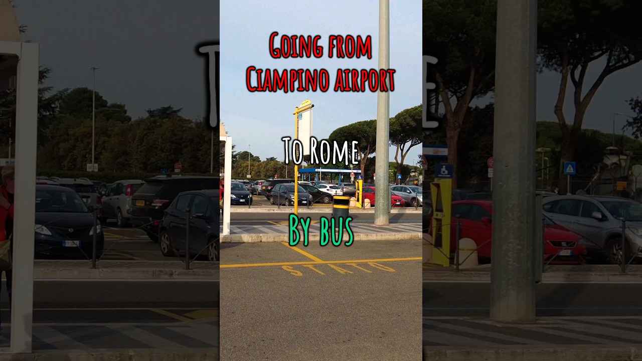 Take the bus from Ciampino Airport to Rome #travel #rometravel #rome #rometravelguide #italytravel