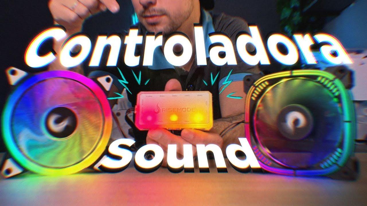 LEDS SINCRONIZADOS COM SOM AMBIENTE? CONTROLADORA SOUND RISE MODE!