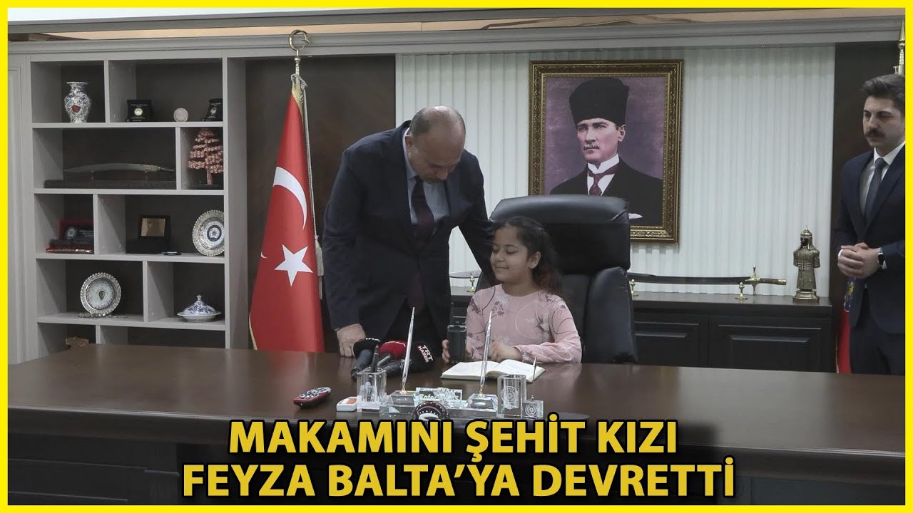 İstanbul İl Emniyet Müdürü Aktaş'ın Koltuğuna Şehit Kızı Feyza Oturdu
