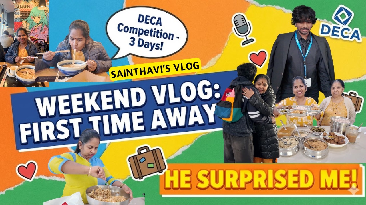 First Time 3 Days Away 🥹 and He Surprised Me! Sainthavi's Vlog