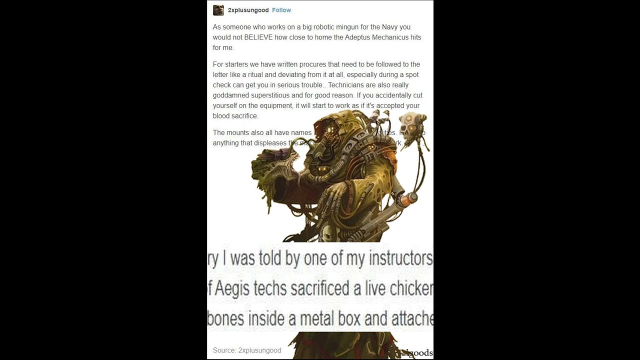 Machine spirits are real
