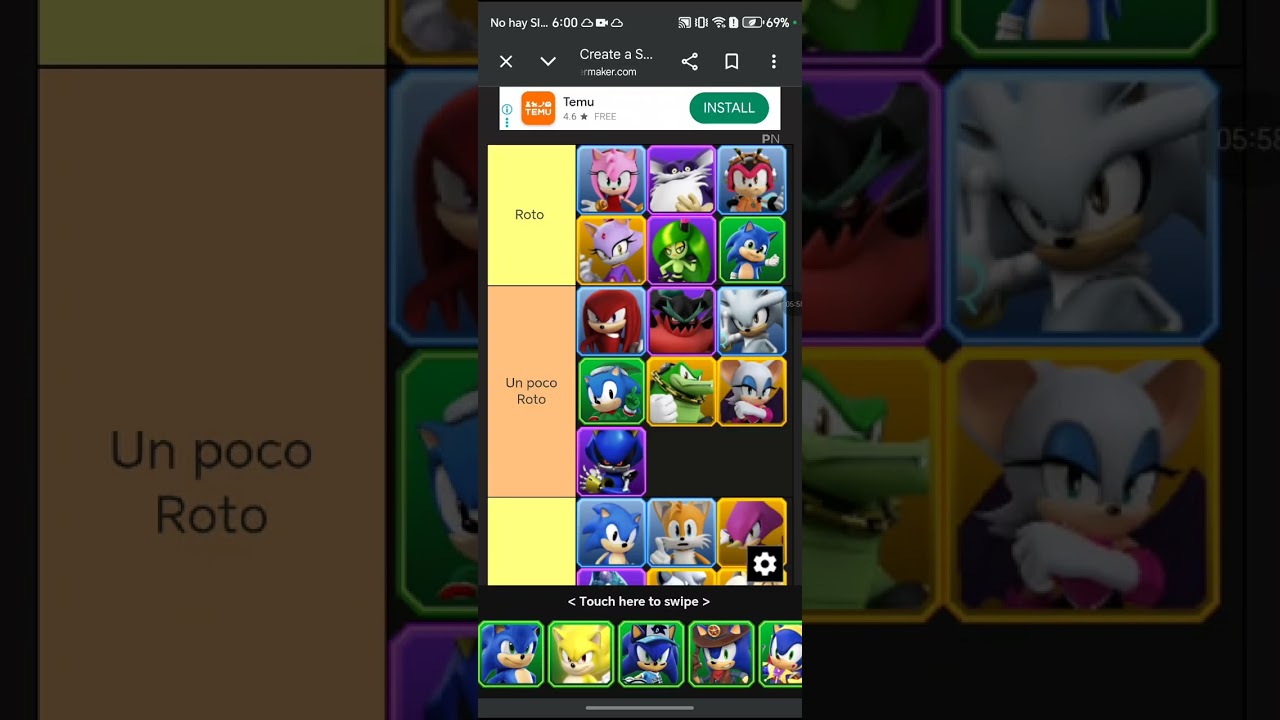 Tierlist De Todos Los Personajes De Sonic Forces Speed Battle Parte 1 👀👀👀👀👀 Para @Mr.73ye 👀👀👀👀