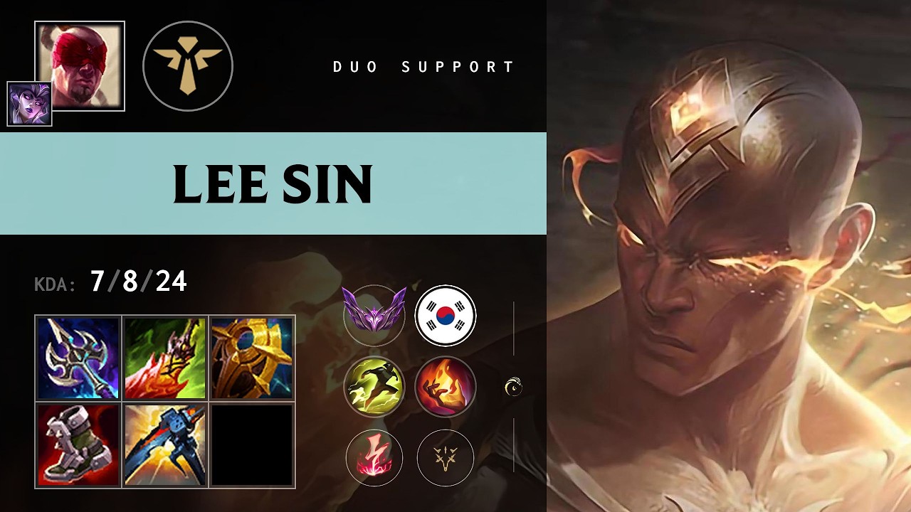 Lee Sin Support vs Bard - KR Master Patch 26.15
