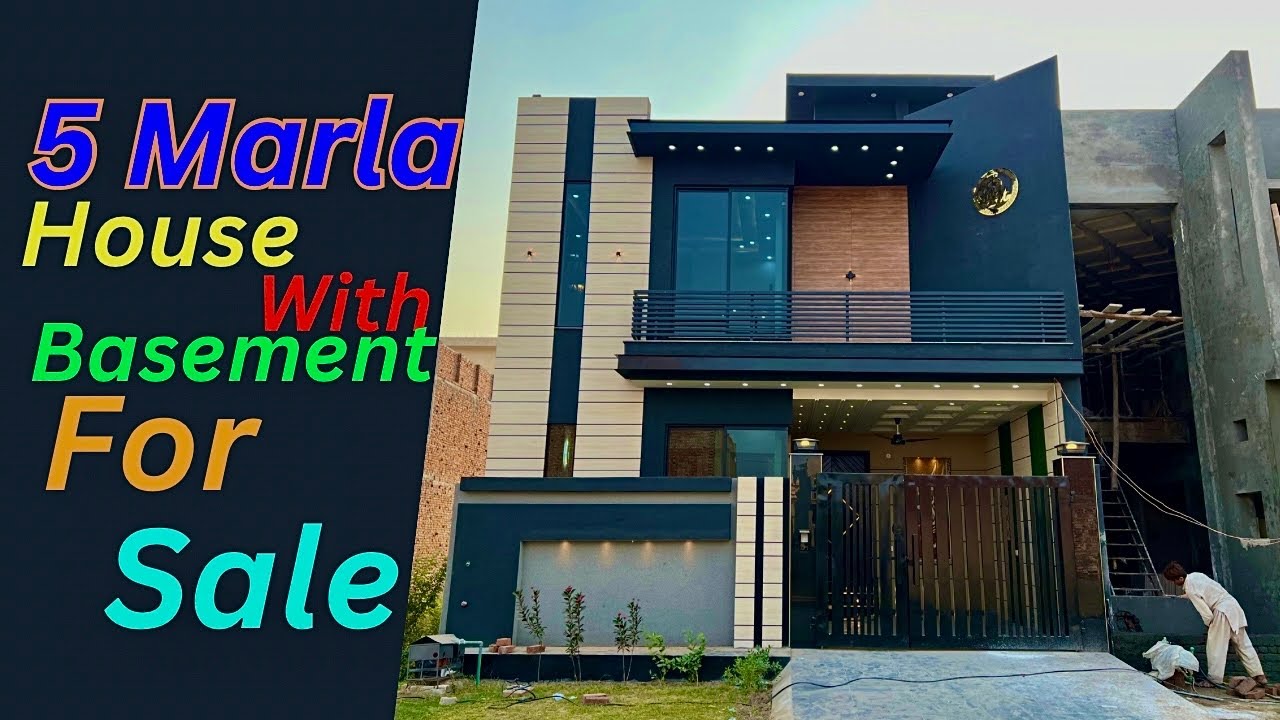 5 Marla house with basement for sale in canal road Eden executive or Eden valley Faisalabad 27x50