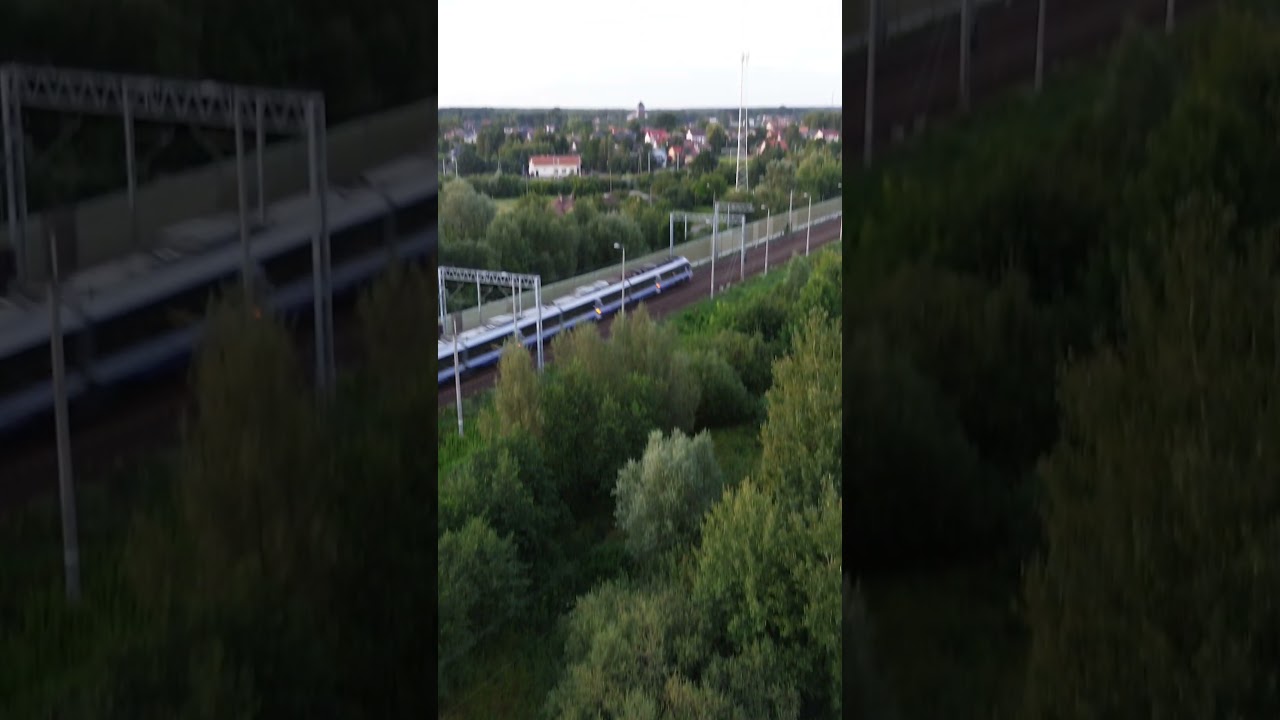 Dart na IC 6125 Krasiński #dark #drone #pesa #dart #ic #kolej #pociąg #train