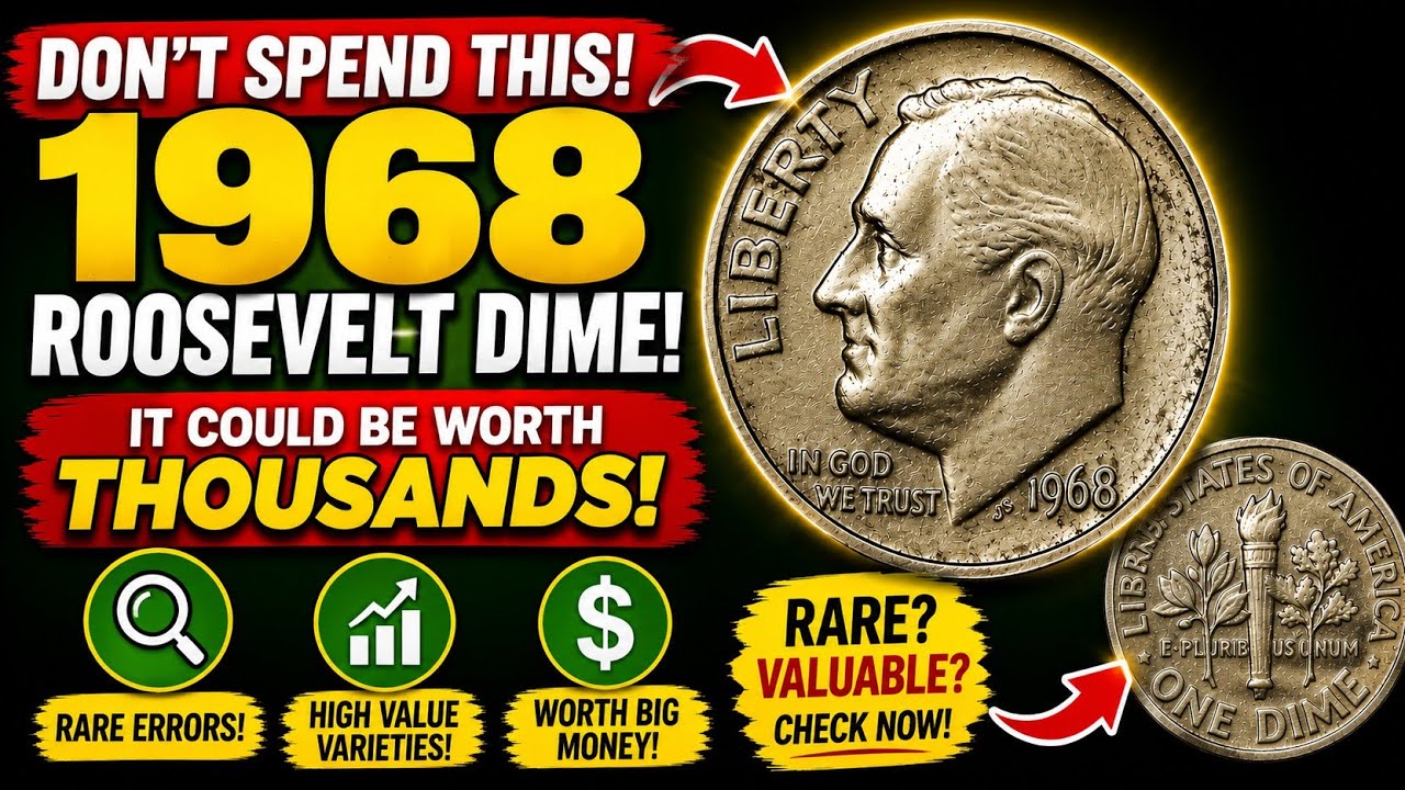 🚨 Don't Spend This 1968 Roosevelt Dime! It Could Be Worth Thousands 💰🪙