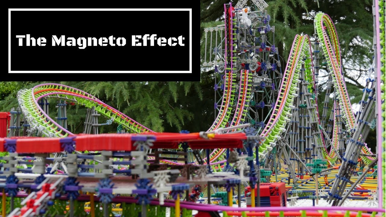 K'nex Roller Coaster - X-MEN : The Magneto Effect -  (Final Video with POV)