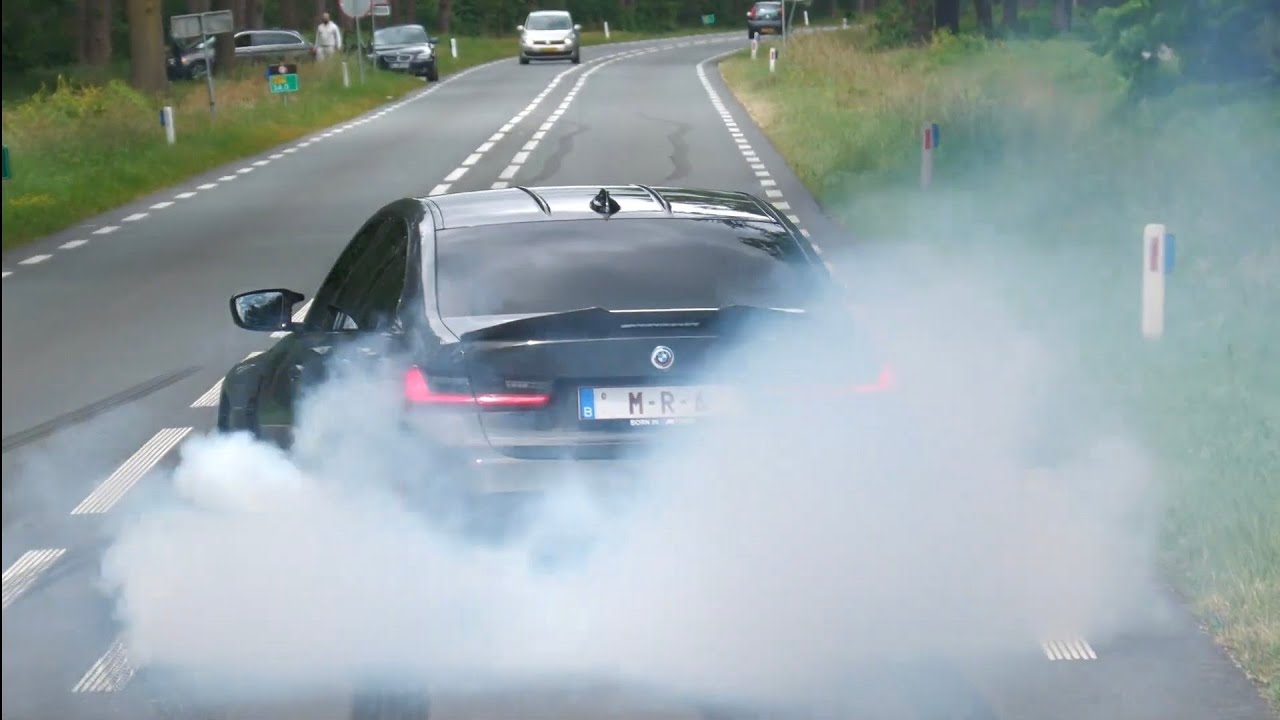 BMW Cars Leaving BIMMERFEST 2025 - CLOSE CALLS, BURNOUTS, POLICE ACTION!