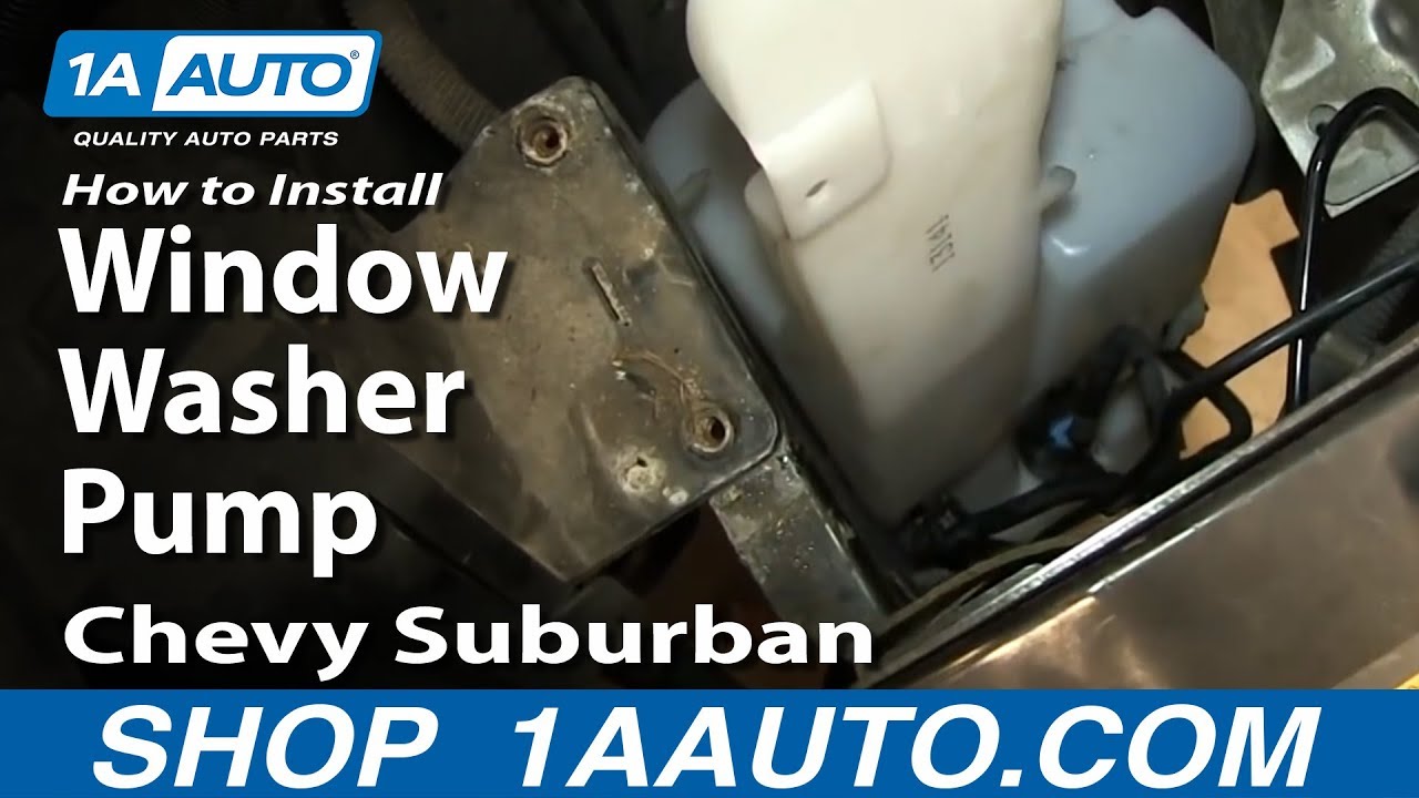 How to Replace Rear Windshield Washer Pump 00-06 Chevy Suburban