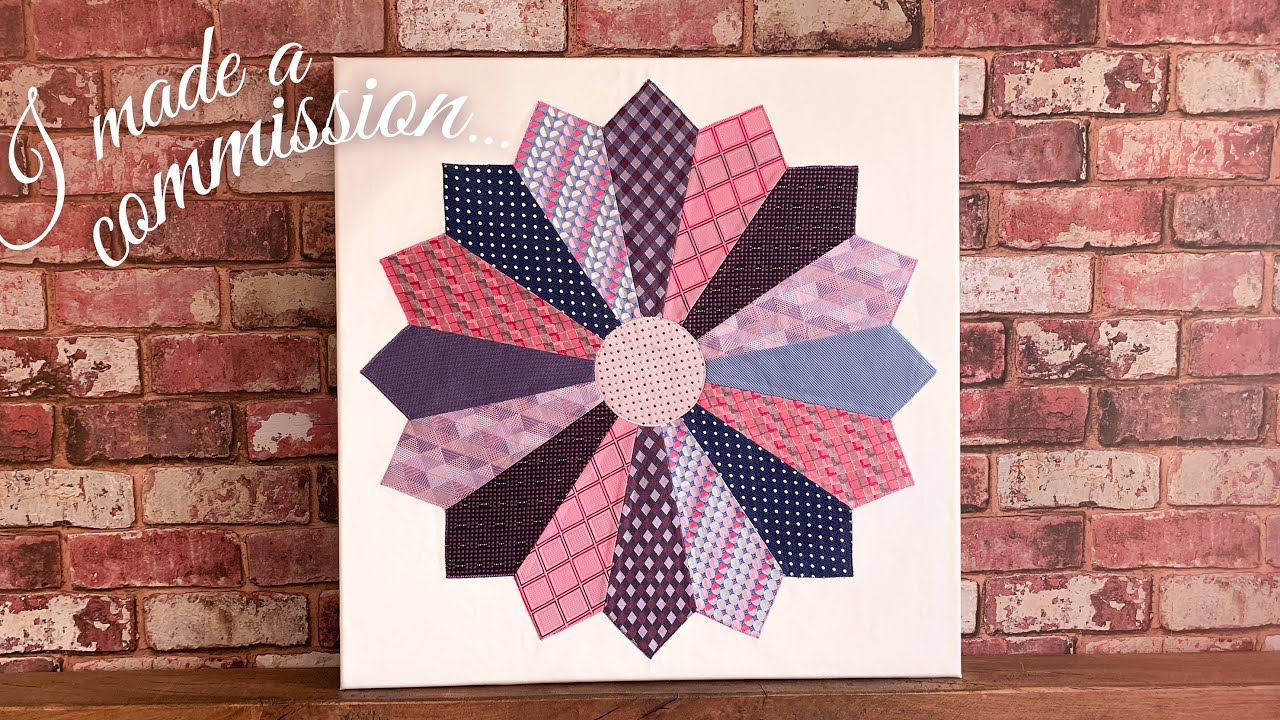 Dresden Plate | Quilt Pattern with Up-cycled Silk Ties