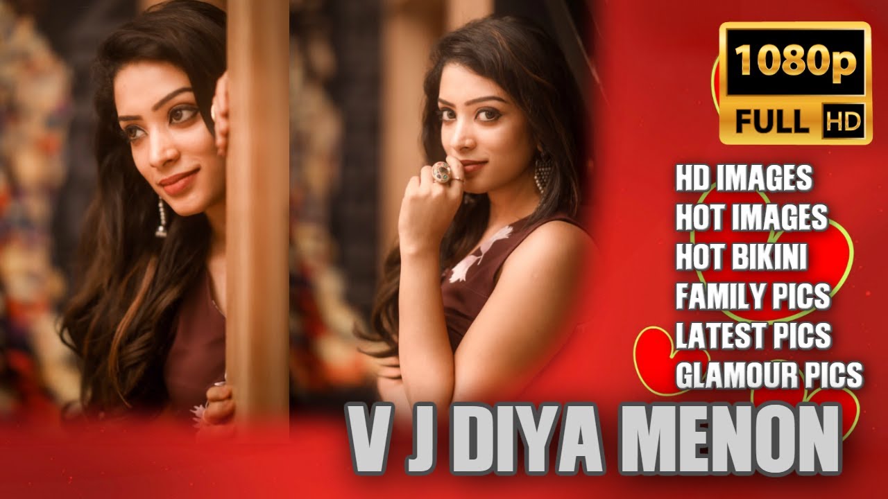 VJ Diya Menon Hot Images | HD Pictures | latest PhotoShoot | Family photos |  Saree Pictures,Bikini