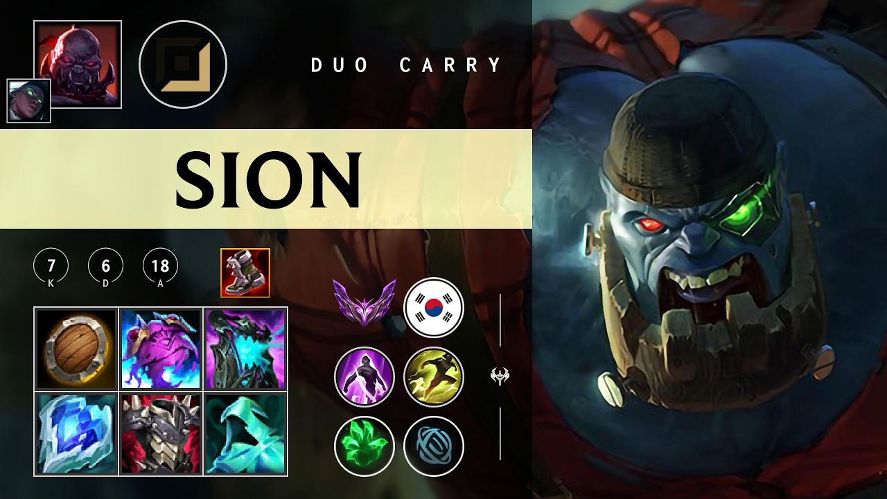 Sion Carry vs Aphelios - KR Master Patch 26.03