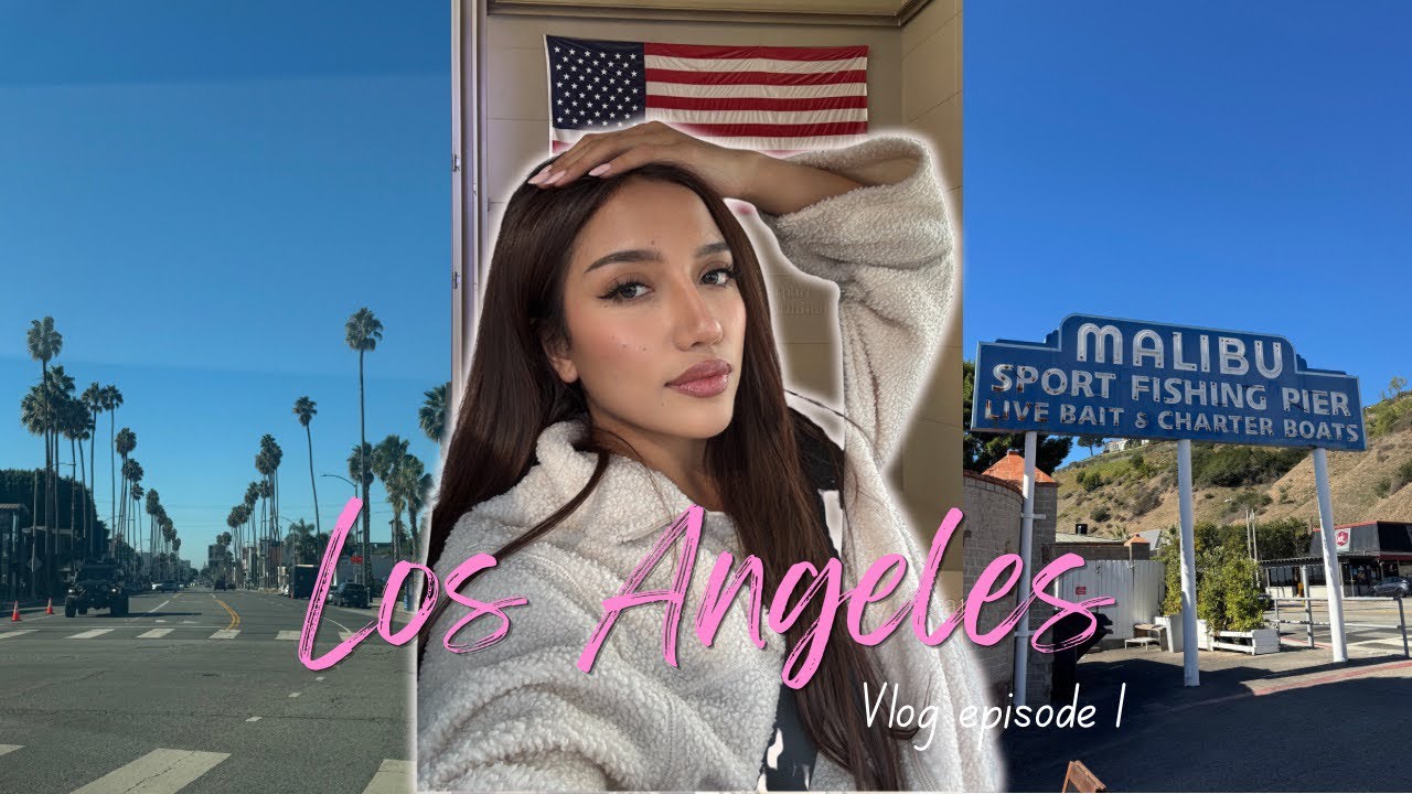 LOS ANGELES VLOG 🇺🇸 eps 1 || strolling around Malibu, strawberries, sunny day