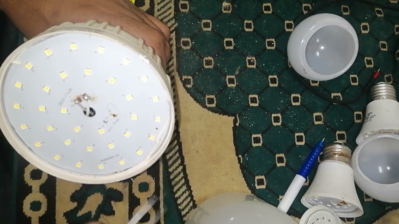 إصلاح اللمبة الليد (ماترمهاش بعد الفيديو دة)