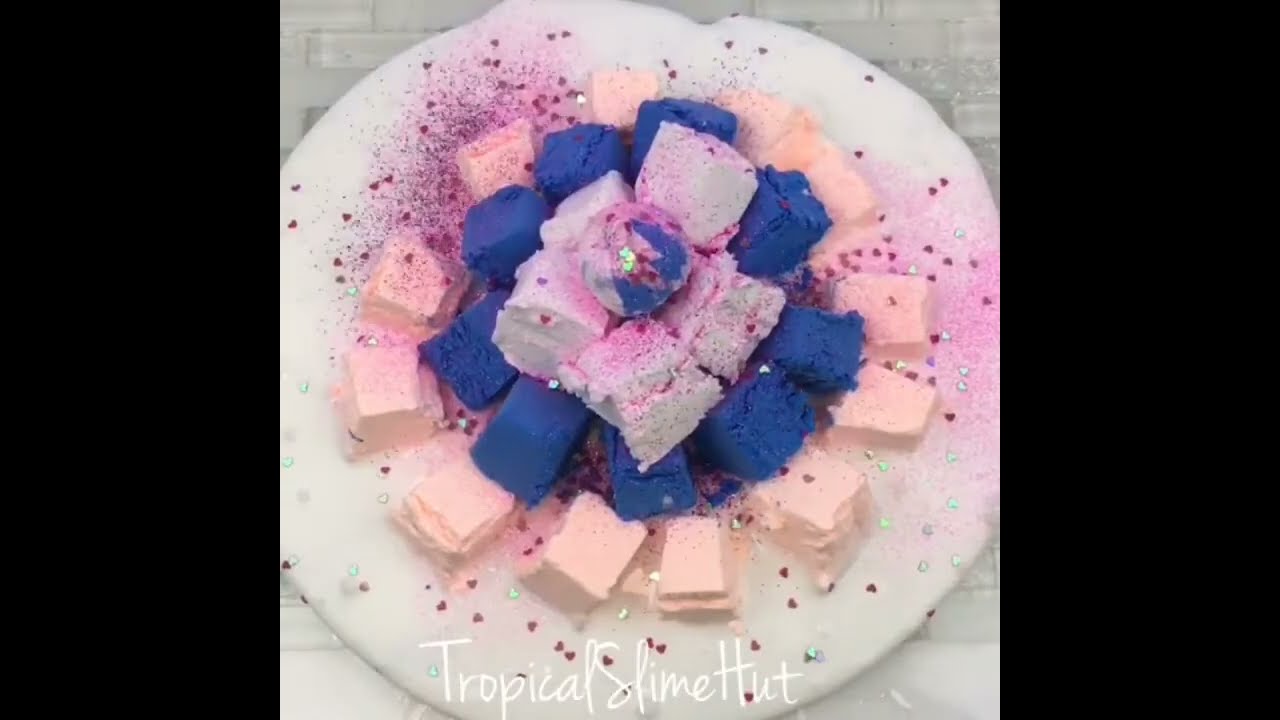Clay slime mixing   Most satisfying slime ASMR