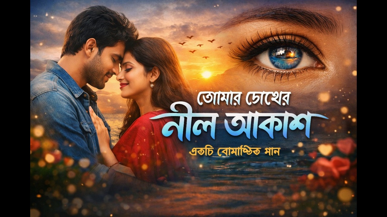 তোমার চোখের নীল আকাশ 💙 | New Bangla Love Song 2026 | Romantic Music Video