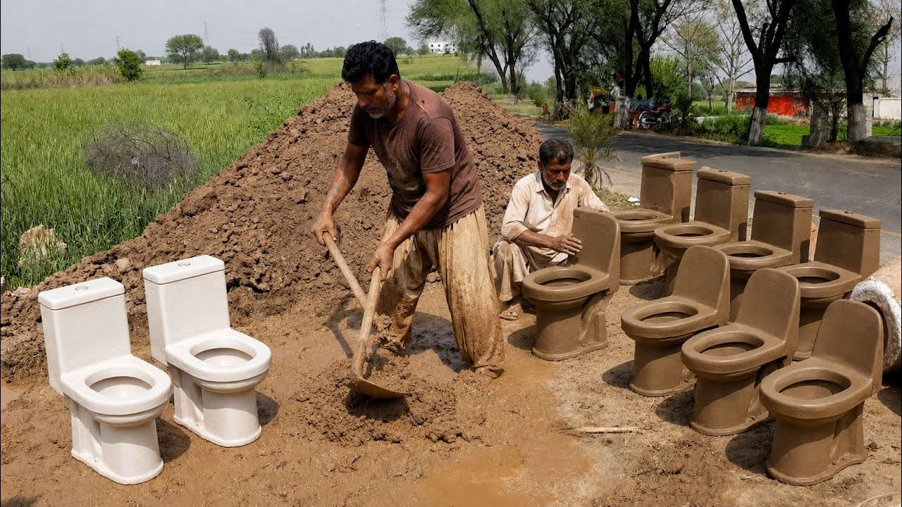 How Toilet Bowls Are Made | Amazing Toilet Bowl Manufacturing Process in Pakistan