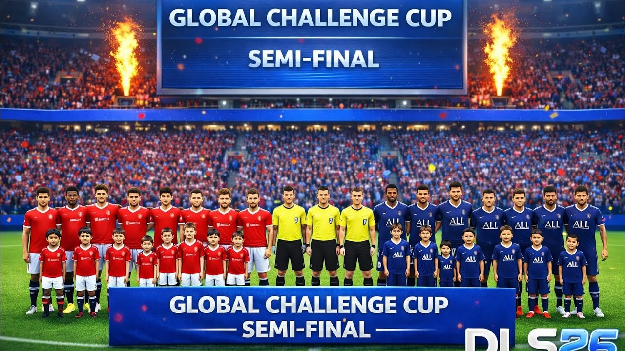 DLS26|| GLOBAL CHALLENGE CUP SEMI FINAL 🔥