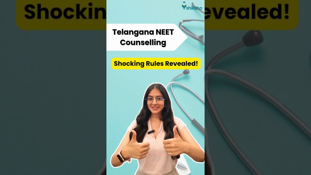 Telangana NEET Counselling 2025 Dates Out | Check Fees & Registration Details #mbbsadmissions