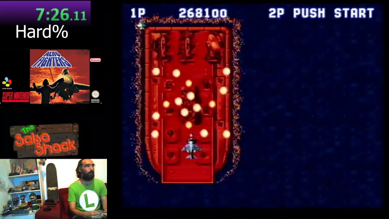 Aero Fighters (Snes) Hard% 10 53 World Record Speedrun