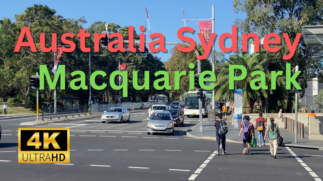 【4K Walk】Walking at Macquarie Park on Sunny Day in Sydney Australia 2023