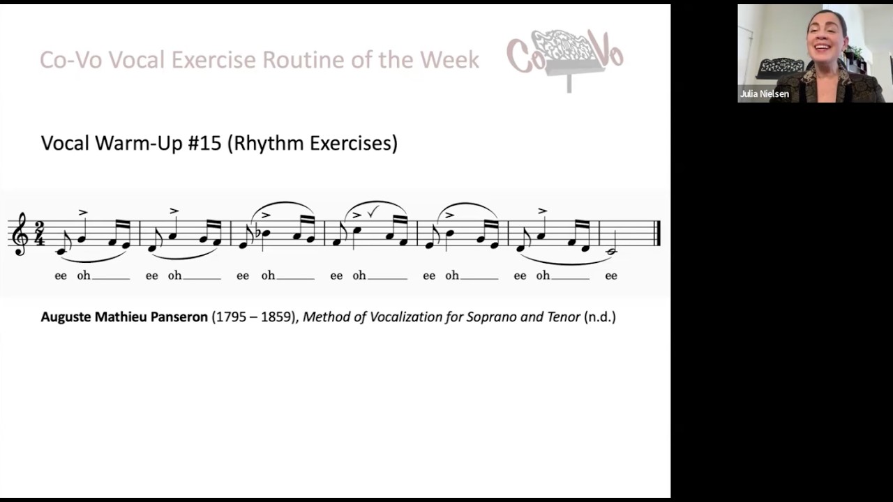 Vocal Warm-Up for Classical Singers | Rhythm Exercises | Co-Vo Routine #15