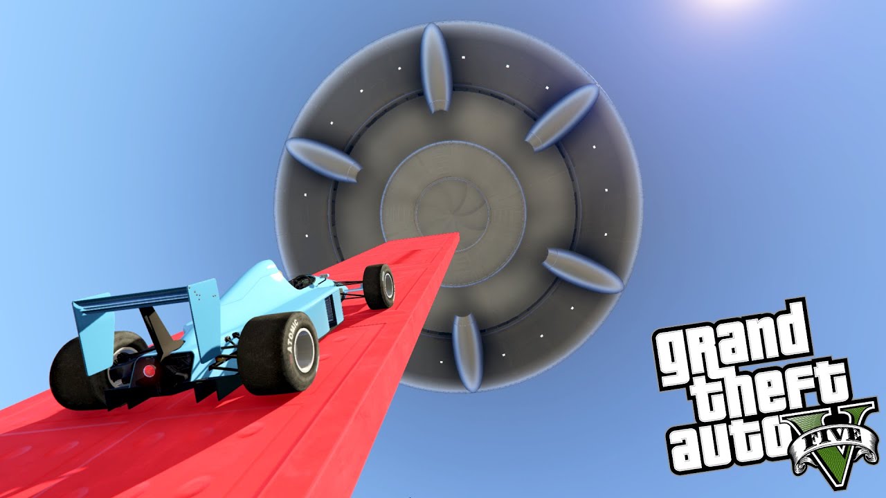 NAJTRUDNIEJSZY PARKOUR FORMUŁY 1 w GTA 5 Online Hogaty i EKIPA "PODJAZD DO UFO!" 