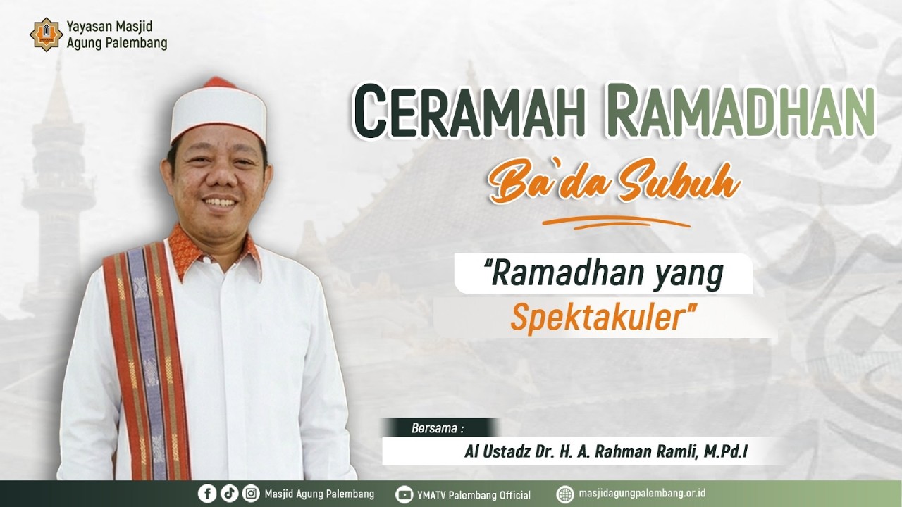 [ LIVE ] SHOLAT & CAWISAN BA'DA SUBUH BERJAMAAH |Al Ustadz Dr. H. A. Rahman Ramli, M.Pd.I