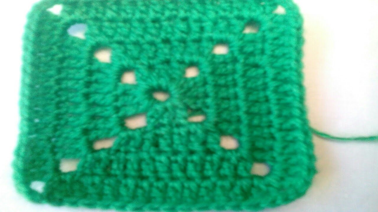 Vídeo tutorial de cómo hacer un cuadro básico de crochet