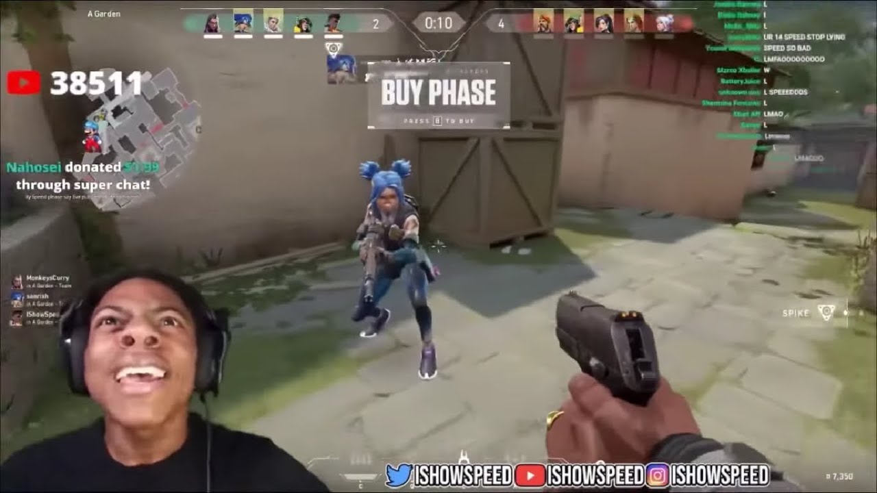 Clip that got IShowSpeed Cancelled and Banned from Valorant