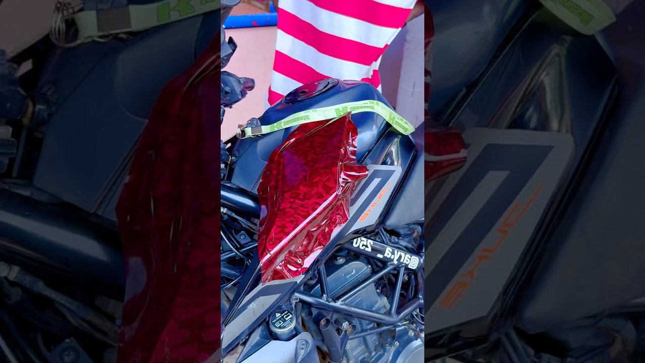 🔥 Bike Wrap Modification 2025 | New Trending Vinyl Design | Full Modified Look