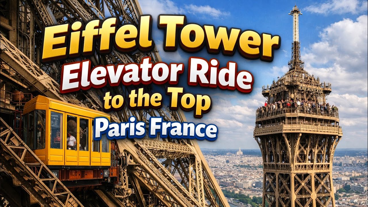#leogast - Eiffel Tower Elevator Ride to the Top - Paris, France