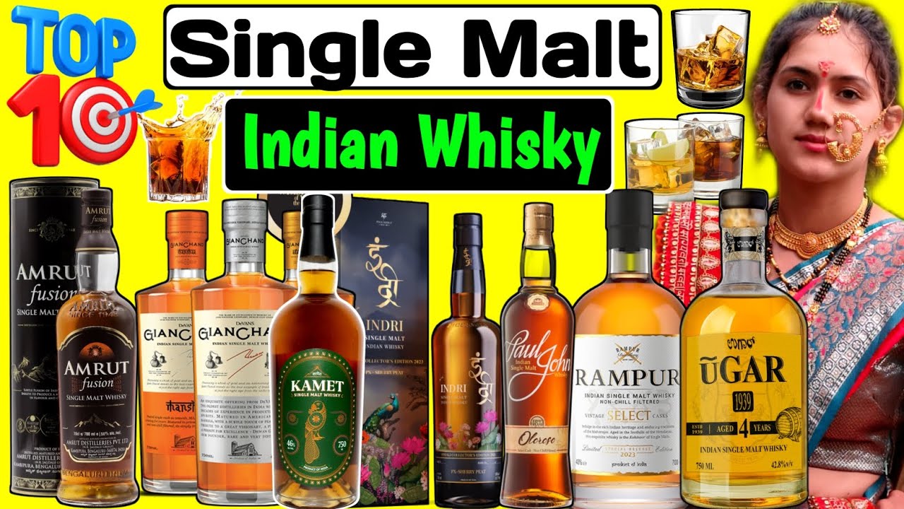 Top 10 Best Indian Single Malt Whisky Brands | No 1 Single Malt | Best Single Malt Whisky in India