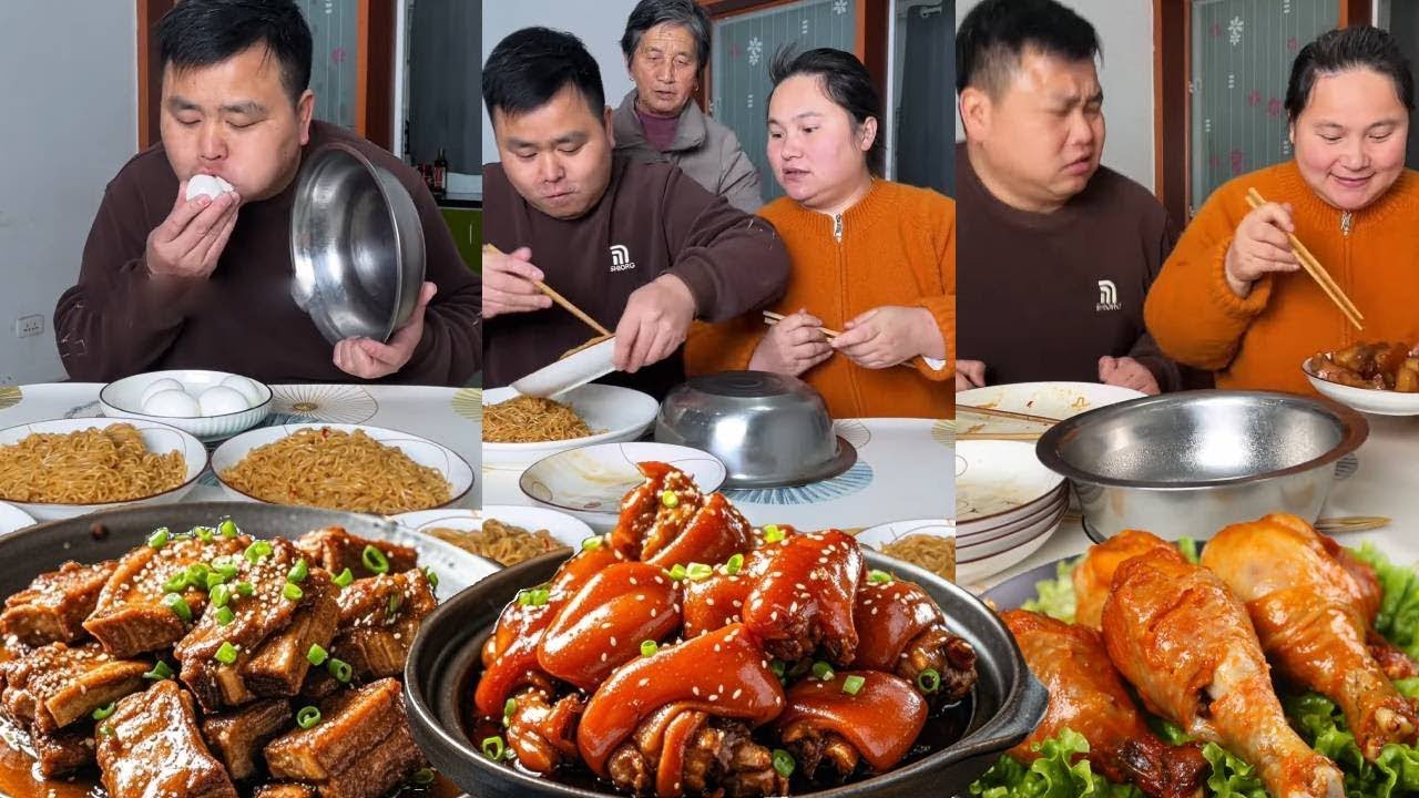 想独吞？笨老公以为鸡蛋全下肚，我反手亮出压轴红烧肉！【阿勇夫妇】