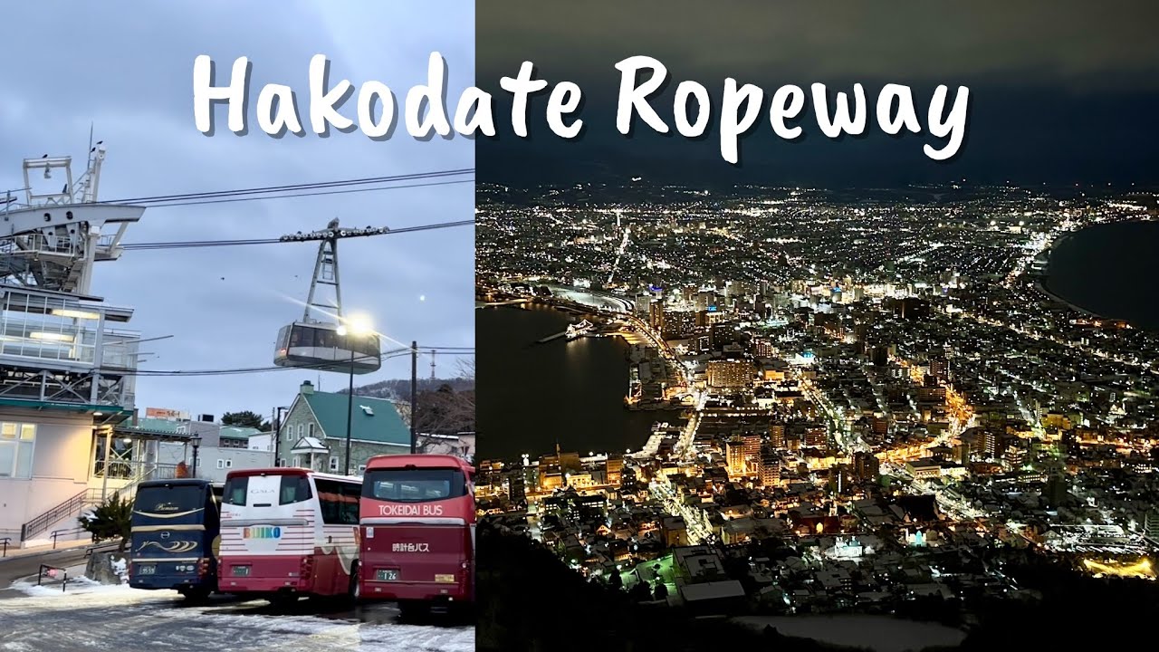 Mount Hakodate Ropeway Cable Car and Summit – Hokkaido Japan
